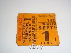 The Doors 1968 Concert Ticket Stub Saratoga Art Center Ny Jim Morrison USA