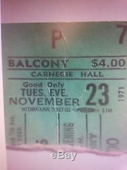 The Doors 1970 MSG Felt Forum Concert Original Ticket Stub + Bonus Stub