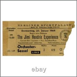 The Jimi Hendrix Experience Berlin 1969 Concert Ticket Stub (Germany)