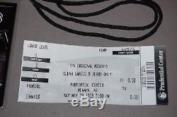 The MISFITS Danzig NJ Concert Party Laminate Pass + Full Ticket Stub Horror Punk