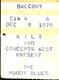 The Moody Blues Concert Ticket Stub Kilt Concerts West Houston Music 12/9/1970