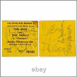 The Nice/Family 1969 Autographed Concert Ticket Stub (UK)