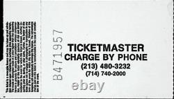 The Psychedelic Summer Of Love Concert Ticket Stub Seeds Reunion Show 1/27/1989