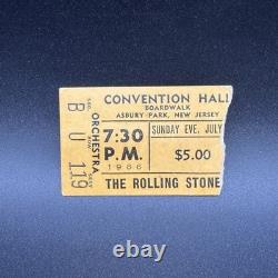 The Rolling Stones Concert Ticket Stub, Jul 3 1966, Convention Hall