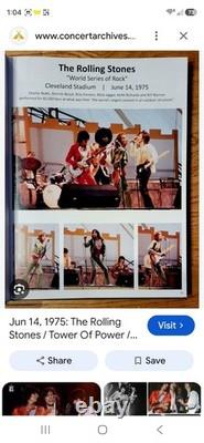 The Rolling Stones Concert Ticket Stub June 14 1975 Cleveland Stadium VERY RARE