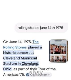 The Rolling Stones Concert Ticket Stub June 14 1975 Cleveland Stadium VERY RARE
