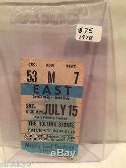 The Rolling Stones Concert Ticket Stub Toronto 7-15-1972 Maple Leaf Gardens