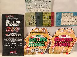 The Rolling Stones Concert Ticket Stubs Set Of 6 Rare