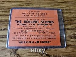 The Rolling Stones original 1964 & 1965 concert ticket stub ex cond + photo USA