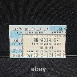 The Special Beat NO DOUBT Concert Ticket Stub Vintage September 1991