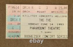 The The Concert Ticket Stub English Rock Band Paramount Theater CO 6/14/1993