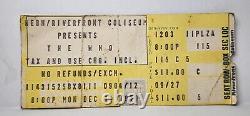 The Who Concert Disaster Ticket Stub Cincinnati Riverfront Coliseum 12/3/1979