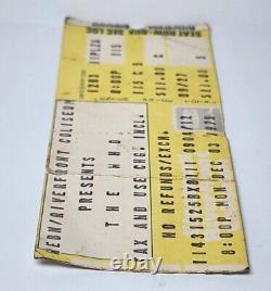 The Who Concert Disaster Ticket Stub Cincinnati Riverfront Coliseum 12/3/1979