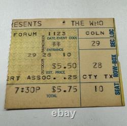 The Who (Lot of 2) Vintage Concert Ticket Stubs 1970 & 1973 Quadrophenia Tour