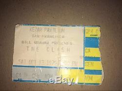 The clash concert ticket stub oct 13 1979 Kezar Pavilion San Francisco Calif