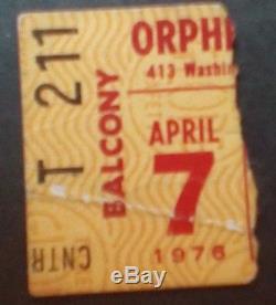 Three early Lynyrd Skynyrd concert ticket stubs 1976-1977
