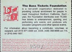 Tibetan Freedom Concert Ticket Stub Bill Graham Golden Gate Park SF 6/16/1996