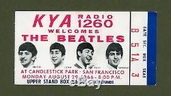 Ticket Stub from Beatles Last Concert 1966 Candlestick Park