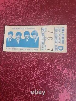 Ticket stubs Beatles 1965 Shea Stadium concert