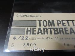 Tom Petty & Heartbreakers 1980 Japan Tour Book with Ticket Stub Concert Program