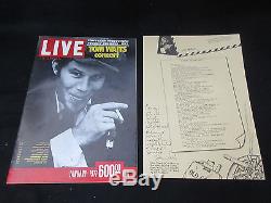 Tom Waits 1977 Japan Tour Book with Glued Ticket Stub Concert Program