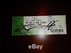 Tool Band Signed Autographed Concert Tour Ticket Stub Prog Metal Maynard Justin