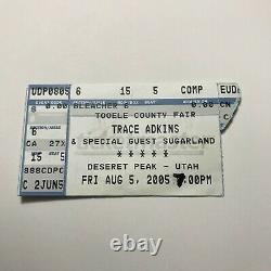 Trace Adkins With Sugarland Toole County Fair Concert Ticket Stub 2005