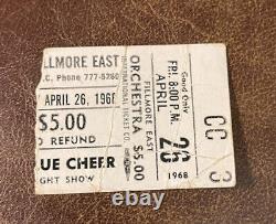 Traffic/iron Butterfly Rare Concert Ticket Stub Fillmore New York, Ny 04/26/1968