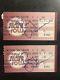 Two Roy Orbison Hand Signed Concert Ticket Stubs