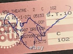 Two Roy Orbison Hand Signed Concert Ticket Stubs