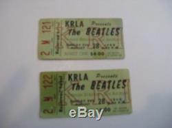 Two original ticket stubs from Beatles 1966 concert, program and scrapbook