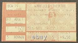 U2 11-29-1981 Concert Ticket Stub Warfield Theatre San Francisco CA October Tour