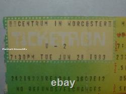 U2 Concert Ticket Stub 1983 CENTRUM CENTRE Worcester U-2 Bono WAR TOUR MEGA RARE