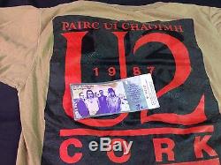 U2 Concert Ticket Stub and T-Shirt -1987-Joshua Tree