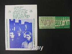 U2 Self-Aid R. D. S. Dublin 1986 CONCERT Program + Ticket Stub MINT! Bono EDGE