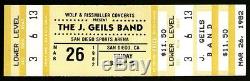 U2 Unused Concert Ticket Stub 3-26-1982 San Diego CA October Tour J. GEILS BAND