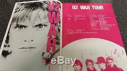 U2 War Tour Concert 1983 Programme Ultra Rare Misprint with Ticket Stub