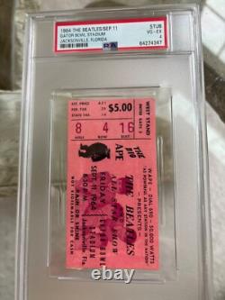 ULTRA RARE 1964 BEATLES GATOR BOWL PINK CONCERT TICKET STUB POP 1 of 8