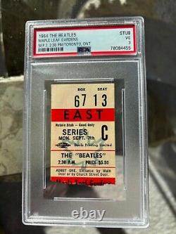 ULTRA RARE BEATLES 1964 BEATLES TORONTO TICKET STUB PSA 3 POP 1 of 4