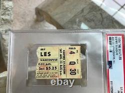 Ultra Rare Vintage Beatles 1964 Vancouver Concert Ticket Stub Psa 1!