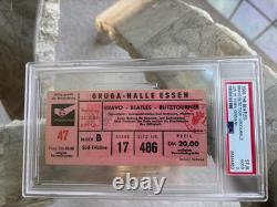 Ultra Rare Vintage Beatles 1966 Essen Germany Concert Ticket Stub Psa 2