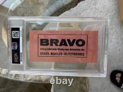 Ultra Rare Vintage Beatles 1966 Essen Germany Concert Ticket Stub Psa 2