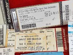 Used concert ticket stubs