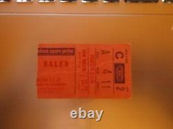 VAN HALEN CONCERT TICKET STUB 1982 Madison Square Garden, NYC