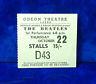 Very Rare Odeon Theatre Leeds Concert Ticket Stub The Beatles 22 October 1964