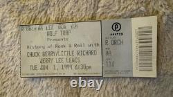 VINTAGE 1999 Concert Ticket Stub Chuck Berry, Little Richard, Jerry Lee Lewis