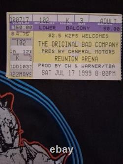 VINTAGE 2001 Bad Company Concert Shirt + ORIGINAL TICKET STUB Rock & Roll Fantas