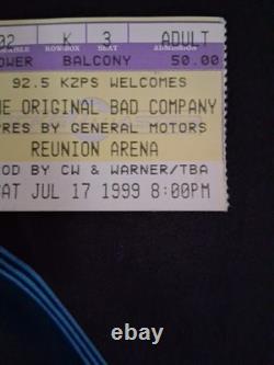 VINTAGE 2001 Bad Company Concert Shirt + ORIGINAL TICKET STUB Rock & Roll Fantas