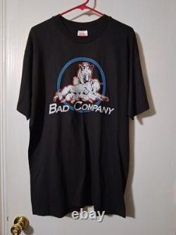 VINTAGE 2001 Bad Company Concert Shirt + ORIGINAL TICKET STUB Rock & Roll Fantas