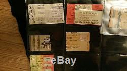 Vintage Rock Concert Ticket Stubs Lot Of 50